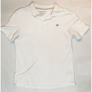 Banana Republic‎ White Organic Cotton Pique Polo Men's Size Large